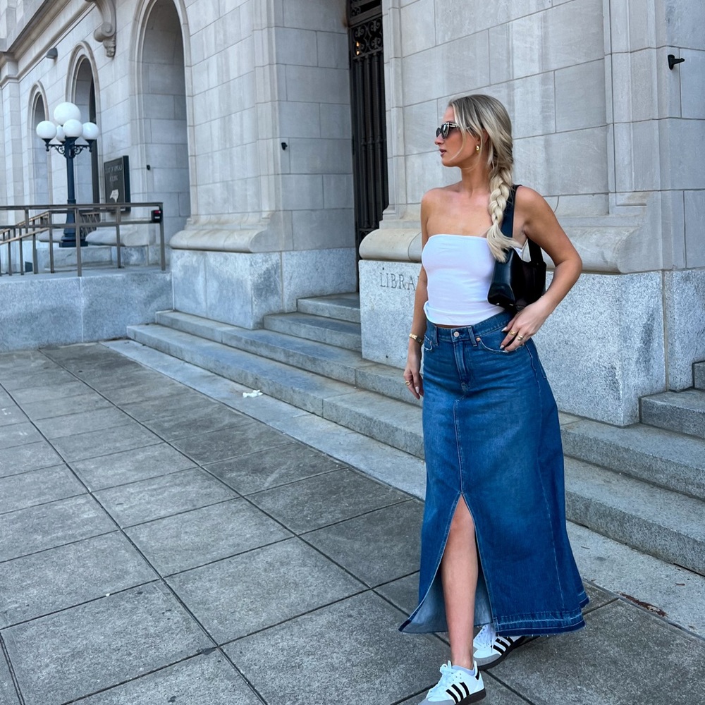 Gap Maxi Denim Skirt Size 10